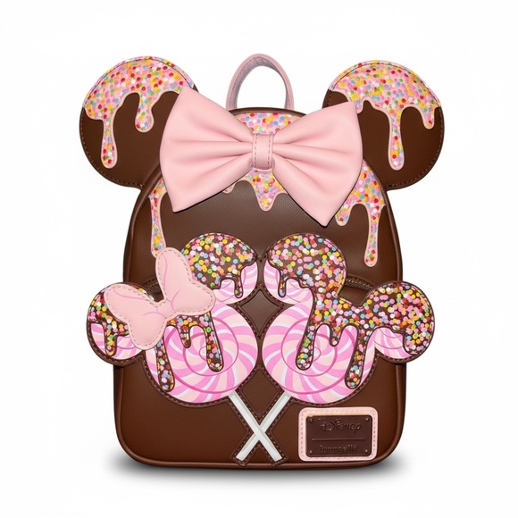 Disney Handbags - Disney x Loungefly Minnie Candy Lollipop Mini Backpack 🍭 NWOT 🍭